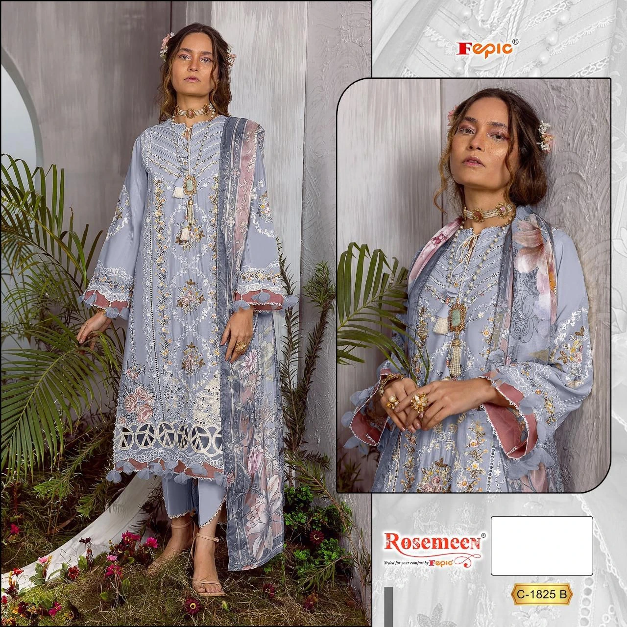 Fepic C 1825 Abc Pure Cotton Wholesale Pakistani Salwar Suit Catalog — Wholesale Pakistani Suits, MPA wholesale from Surat — Photo 6